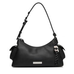 Torebka KARL LAGERFELD. Czarne torebki klasyczne damskie Karl Lagerfeld, bez wzorów, bez dodatków. Za 849.99 zł.