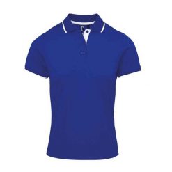 Damska Koszulka Polo Coolchecker W Kontrastowym Kolorze. Szare bluzki sportowe damskie PREMIER, l, bez wzorów, bez ramiączek. Za 96.99 zł.