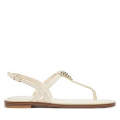 Sandały Guess. Sandały damskie Guess, z aplikacjami, bez obcasa, na płaskiej podeszwie. Za 269.99 zł.