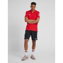 Koszulka tenisowa polo męska Hummel Go Cotton Polo. Czerwone t-shirty sportowe męskie HUMMEL, l, z bawełny, bez ramiączek, tenisowe. Za 53.20 zł.