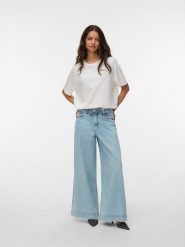 Vero Moda Dżinsy - Comfort fit - w kolorze błękitnym rozmiar: W26/L32. Niebieskie jeansy damskie Vero Moda, z podwyższonym stanem. Za 101.94 zł.