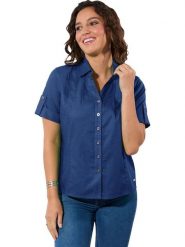 WITT WEIDEN Bluzka w kolorze granatowym rozmiar: 40. Niebieskie bluzki damskie WITT WEIDEN, bez wzorów, bez kołnierzyka, bez ramiączek. Za 69.99 zł.