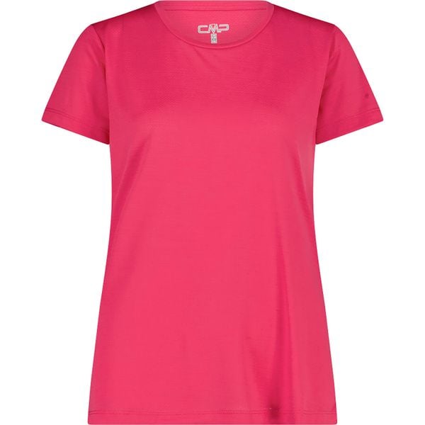 Koszulka damska z dżerseju CMP. Czerwone t-shirty damskie CMP, bez wzorów, z dżerseju, bez kołnierzyka. Za 131.00 zł.