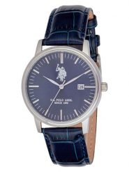 U.S. Polo Assn. Zegarek kwarcowy w kolorze srebrno-granatowym rozmiar: onesize. Niebieskie, analogowe zegarki męskie U.S. Polo Assn., ze stali. Za 260.99 zł.