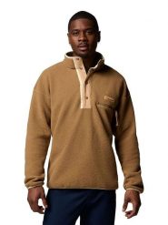 Columbia Bluza polarowa "Helvetia II" w kolorze jasnobrązowym rozmiar: XL. Brązowe bluzy bez kaptura męskie Columbia, xl, z polaru. Za 101.94 zł.