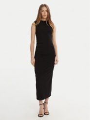 Marella Sukienka codzienna Nef 2513621061 Czarny Slim Fit. Czarne sukienki damskie Marella, na co dzień, s, bez wzorów, z wiskozy, bez kołnierzyka, bez ramiączek, proste. Za 1,079.00 zł.