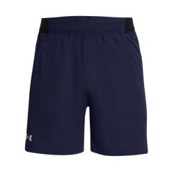 Szorty Under Armour Vanish 26 cm. Czarne szorty męskie Under Armour, z materiału, bez kołnierzyka. Za 225.25 zł.