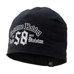 Czapka zimowa męska beanie EXTREME HOBBY 58 DIVISION. Czarne czapki męskie EXTREME HOBBY, na zimę, bez wzorów, z bawełny, sportowe. Za 69.00 zł.