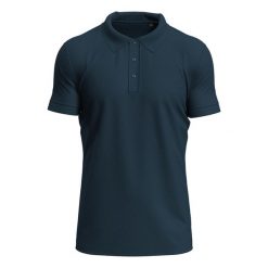 Męska Koszulka Polo Clive. Niebieskie koszulki polo męskie Stedman, m, bez wzorów, bez ramiączek. Za 84.99 zł.