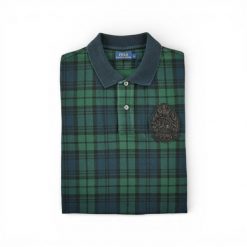 Second life - Krótki rękaw damska koszulka polo zielona - Jak nowy. Zielone bluzki damskie Ralph Lauren, bez wzorów, sportowe, bez kołnierzyka, bez ramiączek. Za 114.17 zł.