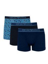 Emporio Armani Bokserki "3 Pack" | 112131 4F717 | Mężczyzna | Niebieski, Granatowy. Niebieskie bokserki męskie Emporio Armani, bez wzorów, z bawełny. W wyprzedaży za 179.00 zł.