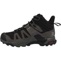 Buty trekkingowe męskie Salomon X Ward Leather Mid Gtx. Szare buty trekkingowe męskie Salomon, z gore-texu, za kostkę, bez zapięcia, trekkingowe, gore-tex. Za 756.00 zł.