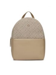 Tommy Hilfiger Plecak Th Jacquard Backpack AW0AW17074 Beżowy. Brązowe plecaki damskie Tommy Hilfiger, bez wzorów, z materiału. Za 579.99 zł.