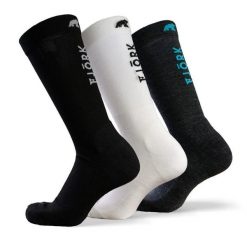 Skarpety Fresh Cut - zestaw 3 par. Białe skarpetki damskie FJORK MERINO, bez wzorów, z elastanu. W wyprzedaży za 189.00 zł.