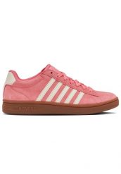 Sneakersy damskie K-swiss COURT TIEBRK II SDE na co dzień różowe (99492-624-M). Czerwone obuwie trekkingowe damskie K-Swiss. Za 179.00 zł.