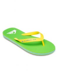 Klapki dla Mężczyzn MOLOKAI CORE Zielony. Zielone klapki i japonki męskie Quiksilver, z gumy. Za 89.99 zł.
