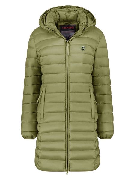 ANAPURNA Płaszcz pikowany "Akitalana" w kolorze oliwkowym rozmiar: L. Zielone płaszcze damskie ANAPURNA, l, bez wzorów. Za 165.99 zł.