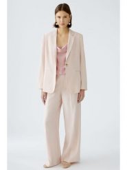 Oui Spodnie w kolorze beżowym rozmiar: 40. Brązowe spodnie materiałowe damskie Oui, bez wzorów, z materiału, z podwyższonym stanem. Za 173.99 zł.