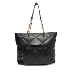Torebka Beverly Hills Polo Club. Czarne torebki klasyczne damskie Beverly Hills Polo Club, bez wzorów, bez dodatków. Za 279.99 zł.