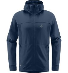 Męska Turystyka Bluza z Kapturem Lekka Oddychająca Haglöfs Betula Hood. Niebieskie bluzy z kapturem męskie Haglöfs, m, z tkaniny. Za 299.00 zł.