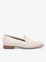 Kremowo-białe mokasyny ze skóry licowej. Brązowe mokasyny damskie Ryłko, ze skóry. Za 349.99 zł.