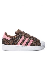 Adidas Sneakersy Superstar II KK2115 Brązowy. Brązowe buty sportowe dziewczęce Adidas, bez wzorów, ze skóry, bez zapięcia. Za 299.99 zł.