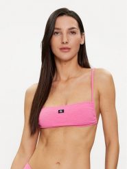 Calvin Klein Swimwear Góra od bikini KW0KW02395 Różowy. Czerwone bikini damskie Calvin Klein Swimwear, bez wzorów. Za 179.99 zł.