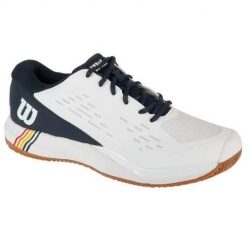 Buty do tenisa męskie Wilson Rush Pro Ace. Białe obuwie do biegania damskie Wilson. Za 429.99 zł.