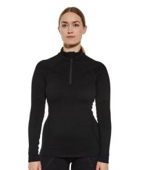 Bluza damska z krótkim ekspresem wełniana Brubeck EXTREME MERINO. Czarne bluzy z kapturem damskie Brubeck, na zimę, xl, z materiału. Za 462.49 zł.