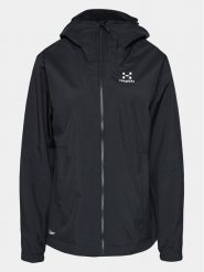 Haglöfs Kurtka przeciwdeszczowa Korp Proof 606219 Czarny Active Fit. Czarne kurtki damskie Haglöfs, m, bez kaptura. Za 599.99 zł.