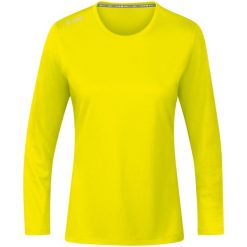 Koszulka z długim rękawem dla kobiet Jako Run 2.0. Żółte bluzki damskie Jako, bez wzorów, eleganckie, bez kołnierzyka, bez ramiączek. Za 190.00 zł.