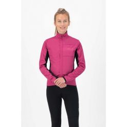 Softshelowa kurtka rowerowa damska Rogelli BARRIER. Czarne kurtki damskie Rogelli, l, bez wzorów, z softshellu, bez kaptura. Za 427.00 zł.