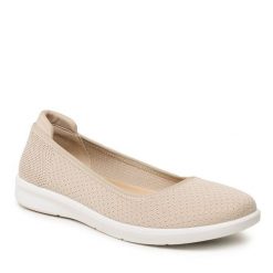 Baleriny Clara Barson. Brązowe baleriny damskie Clara Barson, bez wzorów, bez obcasa. Za 79.99 zł.