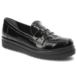 Czarne Półbuty Armodo Wygodne Skórzane Buty Damskie. Czarne półbuty damskie Armodo, bez wzorów, ze skóry, bez obcasa, na obcasie. Za 339.00 zł.