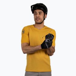 Koszulka rowerowa męska Endura GV500 Foyle Tech. Żółte t-shirty sportowe męskie ENDURA, m, bez ramiączek, rowerowe. Za 279.99 zł.