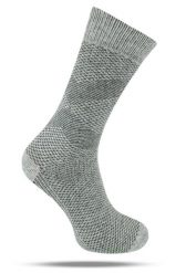 Ciepłe Wełniane Skarpetki Zimowe - Drobny Wzór, Popiel. Szare skarpetki męskie His Story, bez wzorów, z elastanu. Za 39.99 zł.