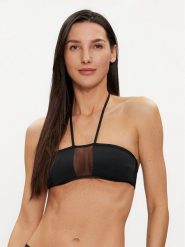 Calvin Klein Swimwear Góra od bikini KW0KW02326 Czarny. Czarne bikini damskie Calvin Klein Swimwear, bez wzorów. Za 229.99 zł.