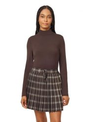 Scotch & Soda Koszulka w kolorze ciemnobrązowym rozmiar: S. Brązowe t-shirty damskie Scotch & Soda, s, bez wzorów, bez kołnierzyka. Za 149.95 zł.