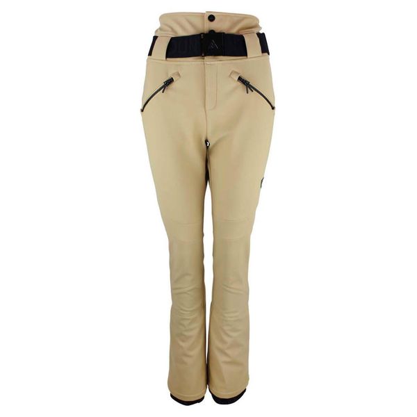 Spodnie narciarskie dla kobiet Peak Mountain Softshell. Brązowe spodnie dresowe damskie Peak Mountain, bez wzorów, z softshellu, sportowe. W wyprzedaży za 532.00 zł.