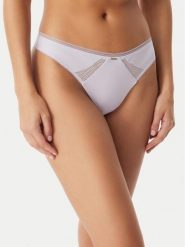 BOSS Stringi Pure 50545055 Fioletowy. Fioletowe stringi damskie Boss, s, bez wzorów, z syntetyku. Za 129.99 zł.