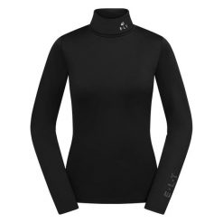 Koszulka jeździecka z kołnierzem typu golf. ELT Madison. Czarne golfy damskie ELT, l, bez wzorów, z elastanu, bez ramiączek. Za 155.00 zł.