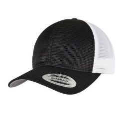360 Dwukolorowa Czapka Omnimesh. Białe czapki męskie FLEXFIT, bez wzorów, z bawełny. Za 79.99 zł.