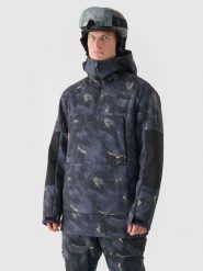 4F Kurtka snowboardowa membrana 8000 męska - multikolor M. Brązowe kurtki męskie 4f, m, bez wzorów, z dzianiny, z kapturem, narciarskie. W wyprzedaży za 299.99 zł.
