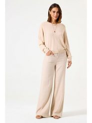 Garcia Sweter w kolorze beżowym rozmiar: L. Brązowe swetry klasyczne damskie Garcia, l, bez kołnierzyka. Za 113.10 zł.