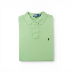 Second life - Koszulka polo męska Polo Ralph Lauren zielona - Stan bardzo dobry. Zielone koszulki polo męskie Ralph Lauren, l, bez wzorów, z jeansu, bez ramiączek. Za 127.76 zł.