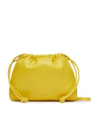 Calvin Klein Jeans Torebka Drawstring Crossbody26 LV04K3060G Żółty. Żółte torebki klasyczne damskie Calvin Klein Jeans, bez wzorów, z jeansu, bez dodatków. Za 259.99 zł.