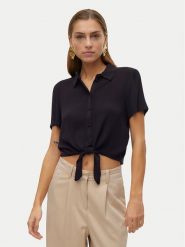 Vero Moda Koszula Menny 10303694 Czarny Relaxed Fit. Czarne koszule damskie Vero Moda, l, bez wzorów, z wiskozy, bez kołnierzyka, bez ramiączek. Za 129.99 zł.