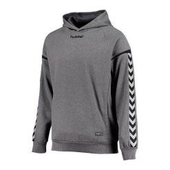 Bluza z kapturem z poliestru Hummel hmlAUTHENTIC Charge. Szare bluzy z kapturem męskie HUMMEL. Za 191.00 zł.