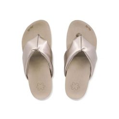 Japonki basenowe damskie Flip Flop Toe Fine. Szare klapki damskie Flip Flop, bez wzorów, bez obcasa. Za 91.00 zł.