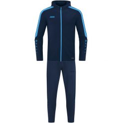 Dres rekreacyjny Jako Power. Niebieskie spodnie dresowe damskie Jako, bez wzorów, z dresówki. Za 612.50 zł.